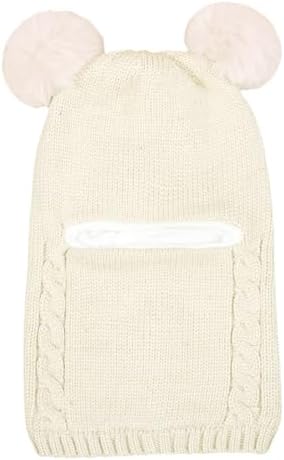 Sherpa Beanie Winter Hat for Kids with Earflaps and Skull Print