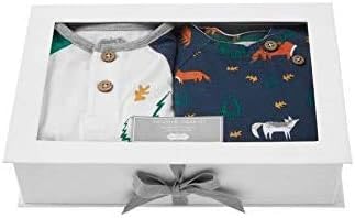 Adorable Fox Print Bedtime Bundle for Baby Boys