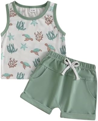 Meiweileya Cozy Summer Set for Little Boys