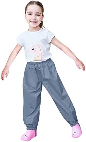 AIMAOMI Waterproof Rain Bib Pants for Kids