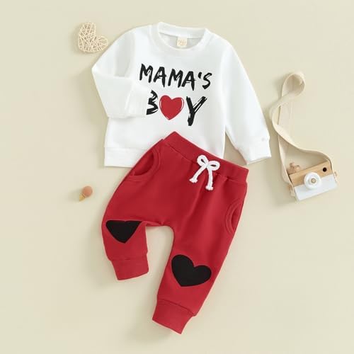 Ledy champswiin 0-3 Years Toddler Baby Boy Clothing Set Valentines Day Give