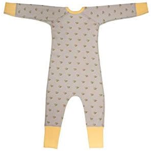 Bee Pattern Organic Baby Romper