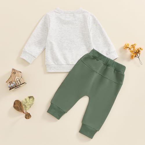 MABABY Dinosaur Boys 3-4T Set - Soft Stretchable - Fashionable for Fall Winter