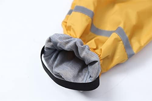 Kids Toddler Waterproof Rain Pants for Boy Girl with Hood