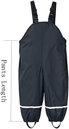 RNTOP Unisex Waterproof Rain Pants for Kids 4-5 Years