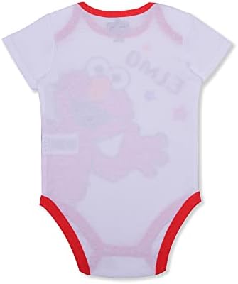 Sesame Street Boys Elmo BodySuit Jogger Set RedWhite for Newborn Infant