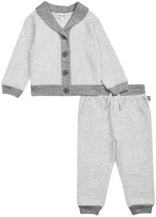 SplendidFrench Terry Cardi Jogger Set for Babies