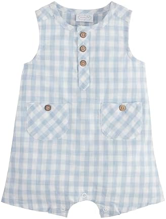 Mud Pie Baby-Boys Gingham Shortall