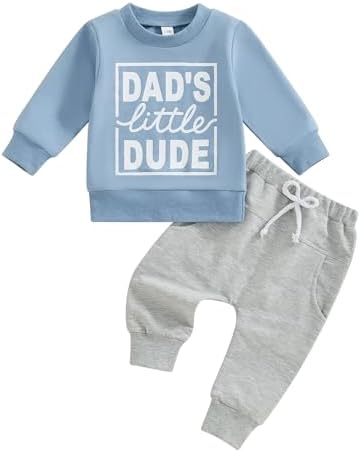 Warm Trendy Toddler Boy Outfit Set for Fall Winter