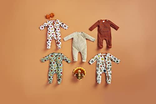 Plush pumpkin spice baby sensory sleeper