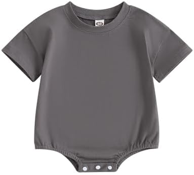 Merqwadd infant boys and girls Bubble Romper T-Shirt Bodysuit