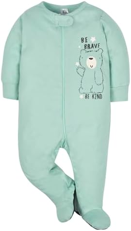 Gerber Sleep n Play Footie 4-Pack Soft Cozy for Night Day
