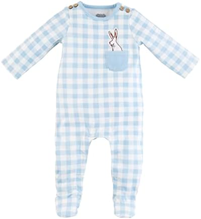 Mud Pie Baby Boys Bunny Pocket Sleeper Spring-Season Comfortervisor