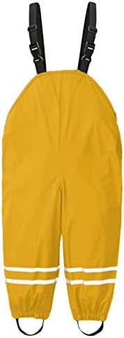 RNTOP Kids Toddler Suspender Rain Pants