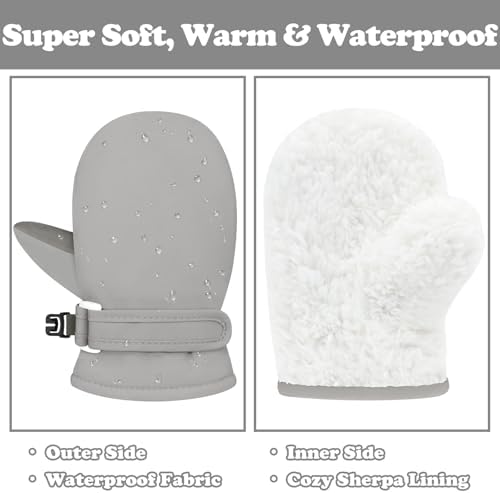 Sarfel Waterproof Toddler Mittens for Winter Kids