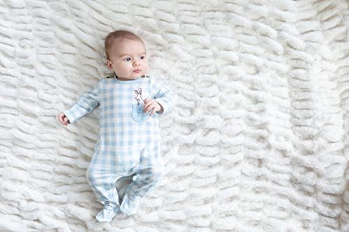 Mud Pie Baby Boys Bunny Pocket Sleeper Spring-Season Comfortervisor