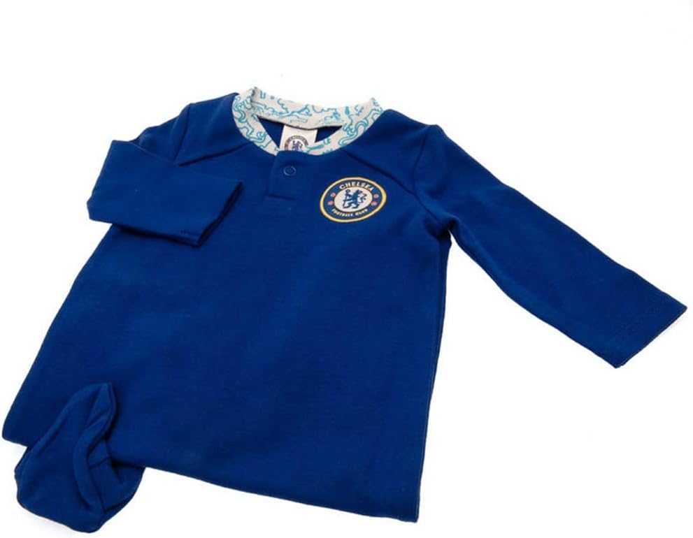 Chelsea FC Baby Crest Long-Sleeved Sleeper for Boys 12-18 Months