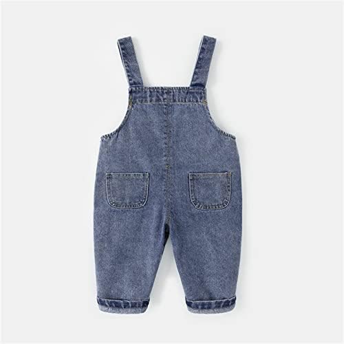 Toddler Denim Overalls for Boys and Girls with Pockets