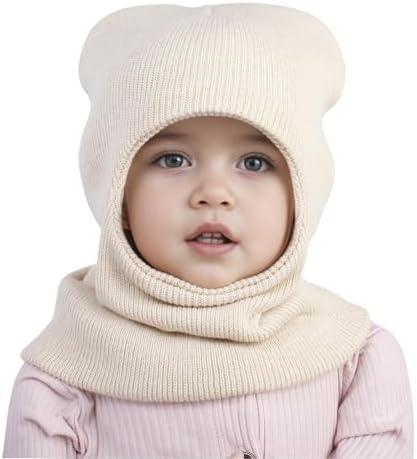 Set of 4 Knitted Winter Pompom Hats