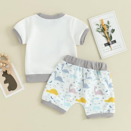 Trendy Toddler Boys Checkerboard Summer Outfit Set