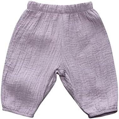 Cotton Linen Harem Pants for Boys and Girls 6M-3Y