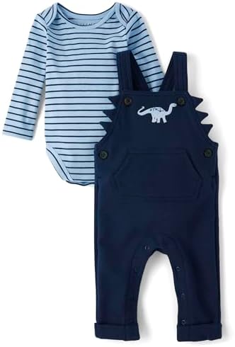 The Childrens Place Baby Boys Overall Set