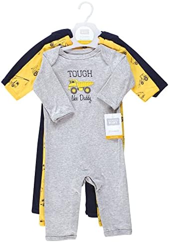 Hudson Baby Soft Cotton Rompers for Little Girls