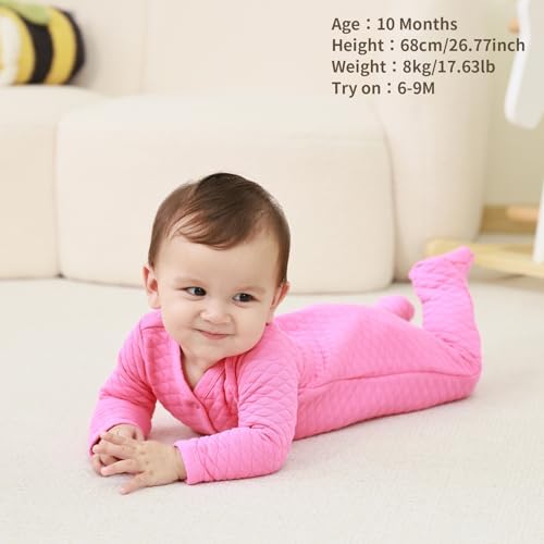 Minicoco Unisex Baby Cotton Footed Jumpsuit AutumnWinter