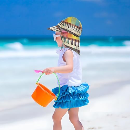 Vibrant Flip-Flop Design Baby Sun Hat UPF 50 Toddler Boy