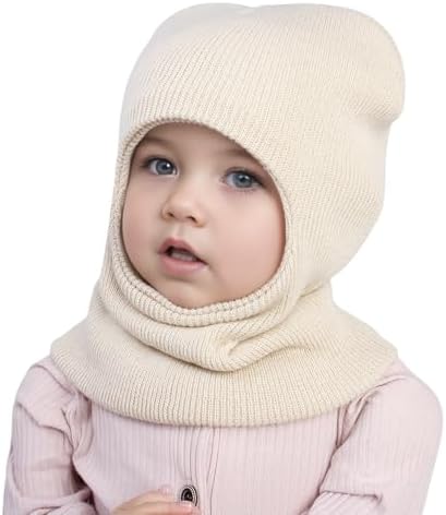 Set of 4 Knitted Winter Pompom Hats