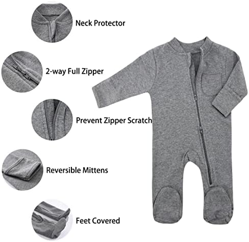 Gleaming Grain Baby Kids Sleep and Play Pajama Set 0-12 Month