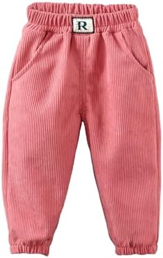 Toddler Boys Girls Elastic Waist Corduroy Pants