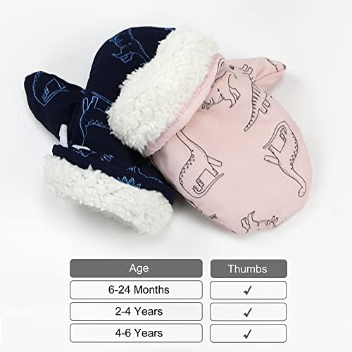 UTTPLL Waterproof Lined Toddler Winter gloves