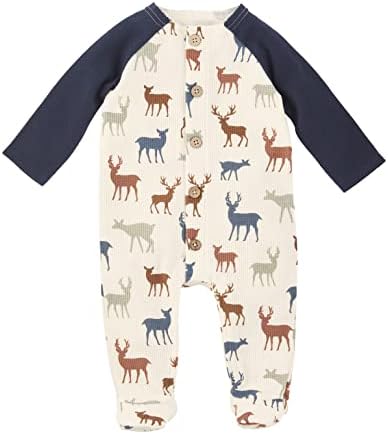 Mud Pie Baby Boys Deer Print Sleepy