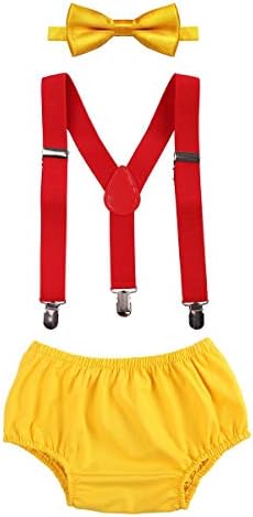 Adjustable First Birthday Cake Smash Outfit for Boys