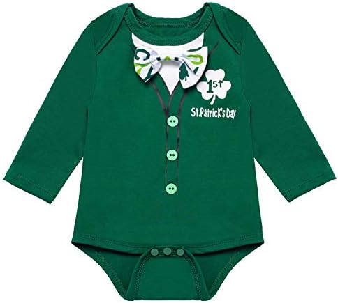 Cute Irish Clover St Patricks Day Baby Boy Outfit