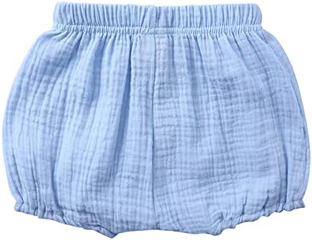 Soft Trendy 3-Pack Cotton Linen Shorts for Baby Girls Boys