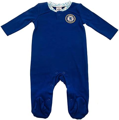 Chelsea FC Baby Crest Long-Sleeved Sleeper for Boys 12-18 Months