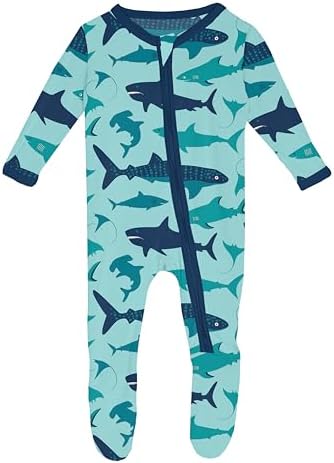 KicKee Baby Footie with 2-Way ZipperPerfect for Swaddling