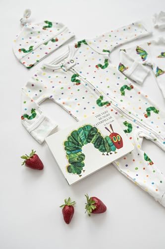 Lovedbaby Organic 2-Way Zipper Footie - Eric Carles The Very Hungry Caterpillar
