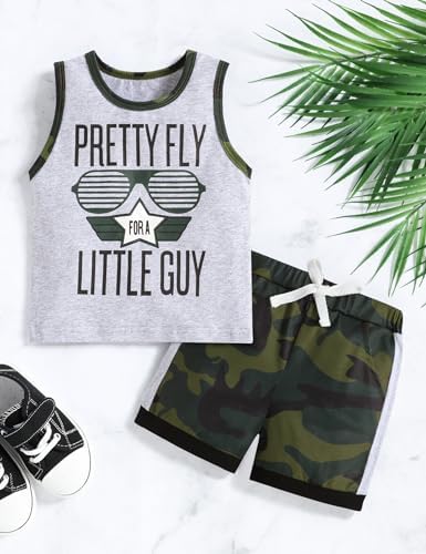 Crazyme Striped Toddler Boys Clothes Set