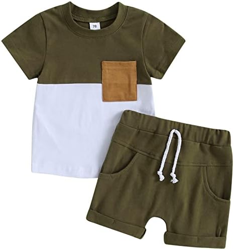 Mubineo infant toddler boys summer short set