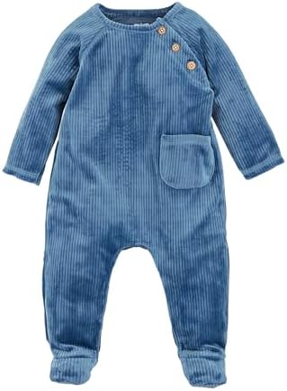Cozy Velour Unisex Baby Sleeper by Mud Pie
