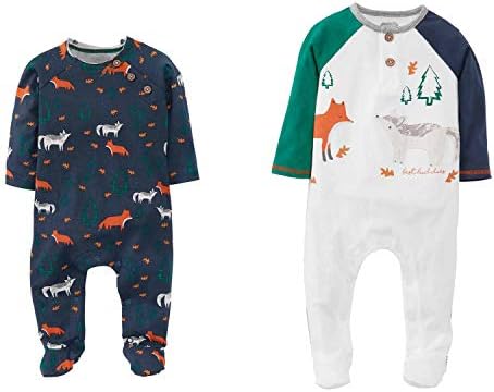 Adorable Fox Print Bedtime Bundle for Baby Boys