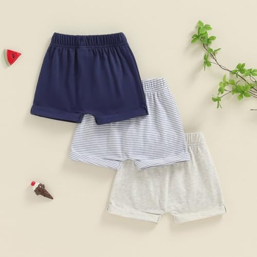 Toddler Baby Boy 3-Pack Cotton Jogger Shorts