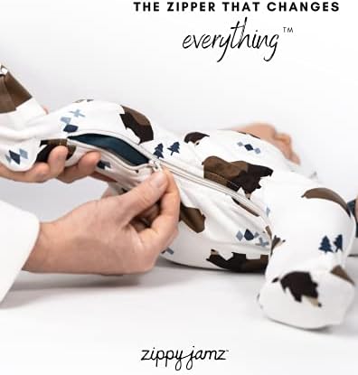 ZippyJamz 2-Zipper Organic Sleepers for Babies