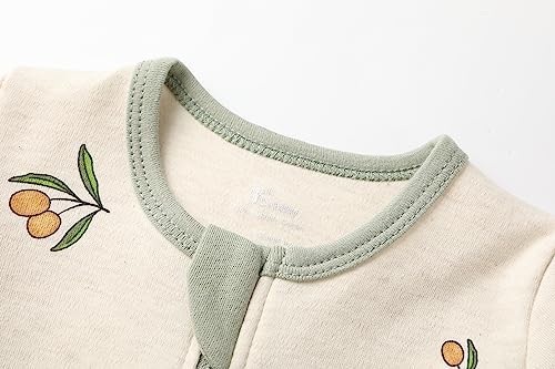 O2 BABY Organic Cotton Zip-Front Pajamas