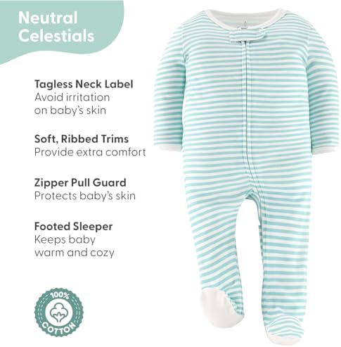 The Peanutshell Baby Pajama Set for Newborns Celestial