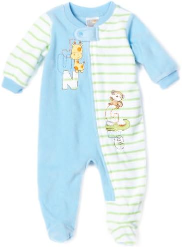 Absorb baby boys half striped jungle blanket sleeper