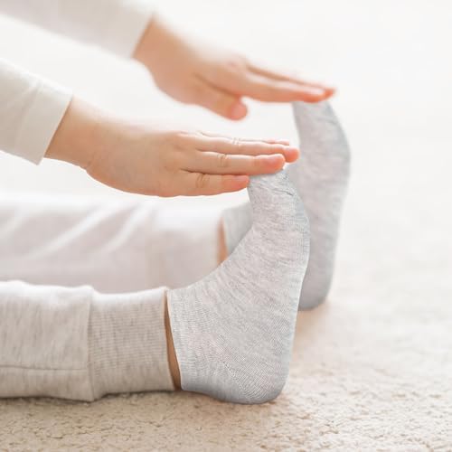 ZERULETS - 20 Pairs Low Cut Ankle Socks for Kids